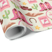 Papier Cadeau Campagne Bottes pour fille Adorable Bâton Cheval O (Coin rond)