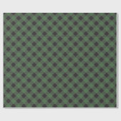 Papier Cadeau Campagne Chic Buffle Noir Noir Plaid (Plat)