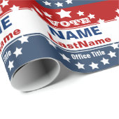 Papier Cadeau Campagne électorale (Coin rond)