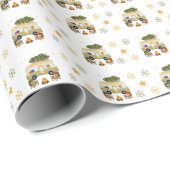Papier Cadeau Camper de Noël Cosy (Coin rond)