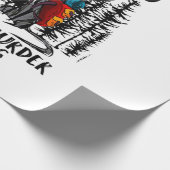 Papier Cadeau Camper Gift | Hiking Because Murder Is Wrong Xmas (Coin)