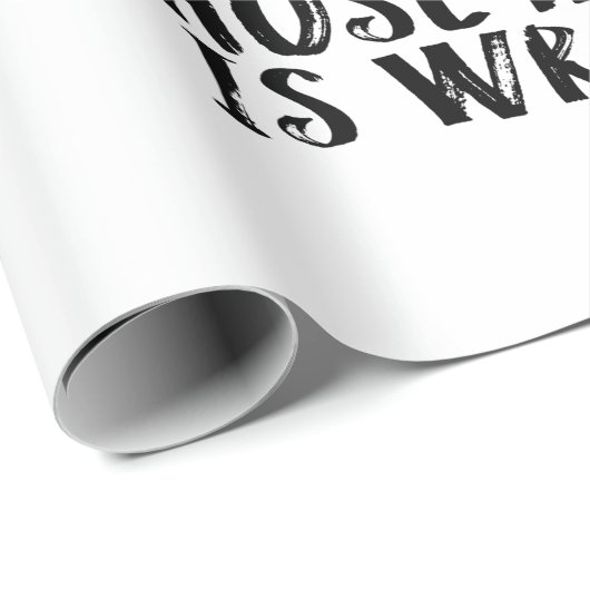 Papier Cadeau Camper Gift | Hiking Because Murder Is Wrong Xmas (Coin rond)