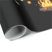 Papier Cadeau Camping de Noël Véhicules Camping (Coin rond)