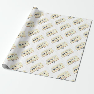 Papier Cadeau Camping de remorque de campeur Van