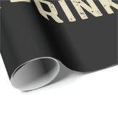 Papier Cadeau Camping et boisson (Coin rond)