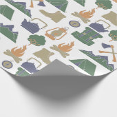 Papier Cadeau Camping et Camping de plein air (Coin)