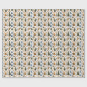 Papier Cadeau Camping, Forêt, Extérieur, Nature   (Plat)