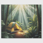 Papier Cadeau Camping Jungle (Plat)