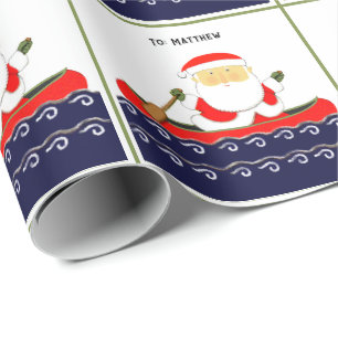 Papier Cadeau Camping Kayaking Holiday Cadeau