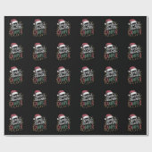 Papier Cadeau Camping Noël Père Noël Favori Camper Cadeau (Plat)