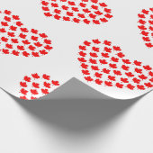 Papier Cadeau canada coeur de la feuille d'érable (Coin)