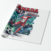 Papier Cadeau Canada Mode de but squelette attaquant nations dyn (Déroulé)