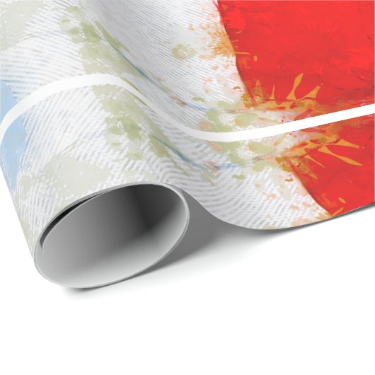 Papier Cadeau Canada Mon Canada (Drapeau canadien) (Coin rond)