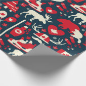 Papier Cadeau Canada motif transparent (Coin)