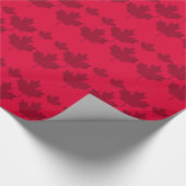 Papier Cadeau Canadian maple leaf. Patriotic. Wrapping Paper (Coin)