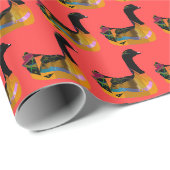 Papier Cadeau Canard cygne (Coin rond)