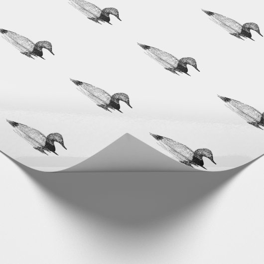 Papier Cadeau Canard de Canvasback (Coin)