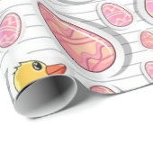 Papier Cadeau Canard de Pâques (Coin rond)
