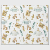 Papier Cadeau Canard de pépinière de saumon rouge scandinave (Plat)