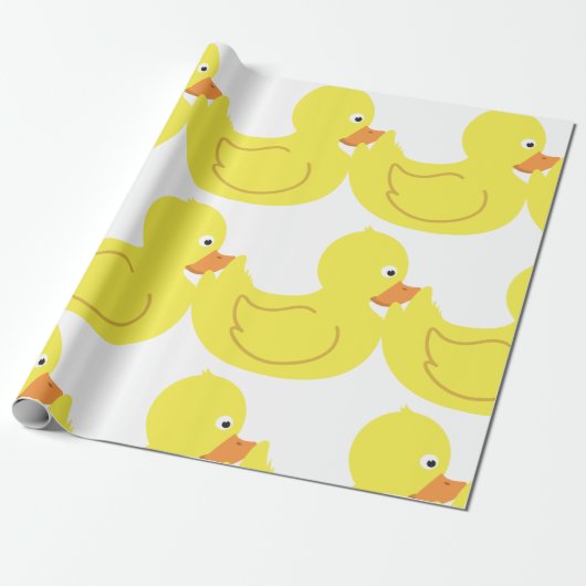 Papier Cadeau Canard en caoutchouc (Déroulé)