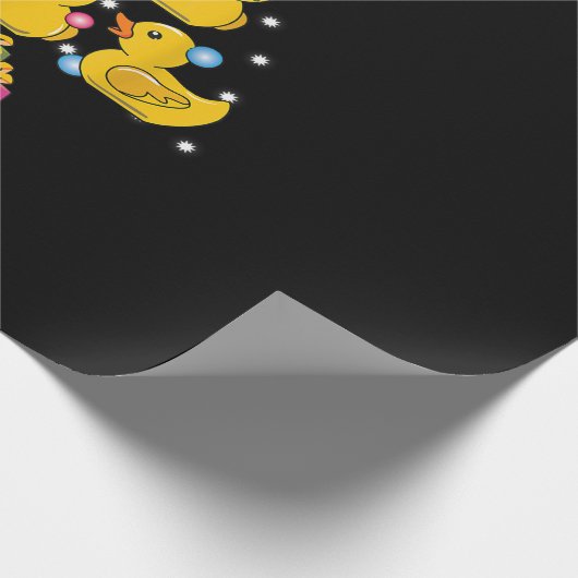 Papier Cadeau Canard en caoutchouc Arbre de Noël Canard de Noël (Coin)