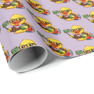 Papier Cadeau Canard en caoutchouc enseignant