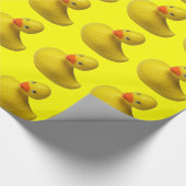 Papier Cadeau Canard en caoutchouc jaune (Coin)