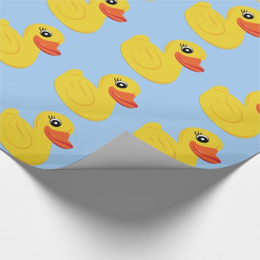 Papier Cadeau Canard en caoutchouc jaune (Coin)