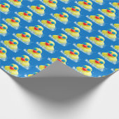 Papier Cadeau Canard en caoutchouc jaune avec lunettes de soleil (Coin)