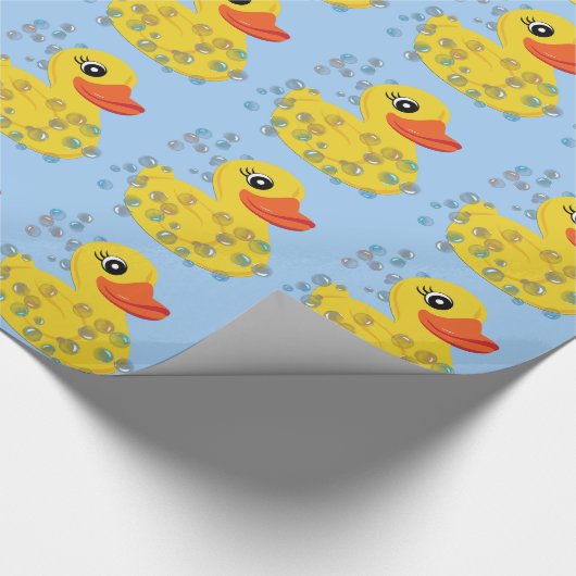 Papier Cadeau Canard en caoutchouc jaune mignon (Coin)