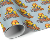 Papier Cadeau Canard en caoutchouc maçon (Coin rond)