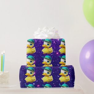 Papier Cadeau Canard en Caoutchouc Mignon Charme Thème Inspiré