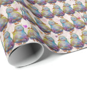 Papier Cadeau Canard nommé Rainbow (Coin rond)