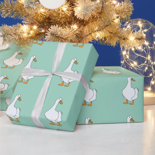 Papier Cadeau Canard Oiseau Canard Blanc (Vacances)