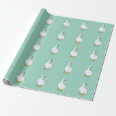Papier Cadeau Canard Oiseau Canard Blanc (Déroulé)