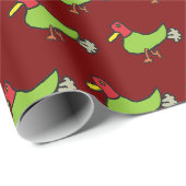 Papier Cadeau Canard Qui Pete Drôle (Coin rond)