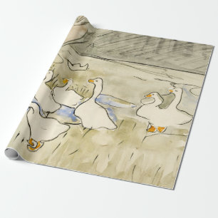 Papier Cadeau Canards (1873-1917) Theo van Hoytema CADEAU