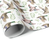 Papier Cadeau Canards Colverts (Coin rond)