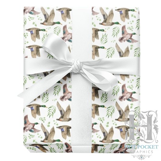 Papier Cadeau Canards Colverts