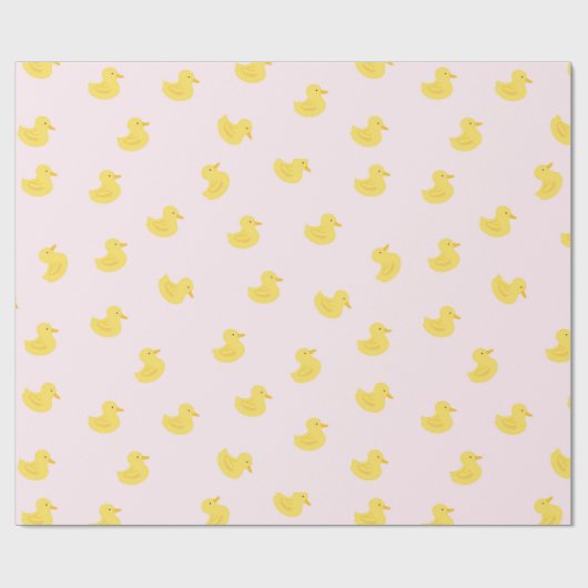 Papier Cadeau Canards en caoutchouc (Plat)