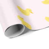 Papier Cadeau Canards en caoutchouc (Coin rond)