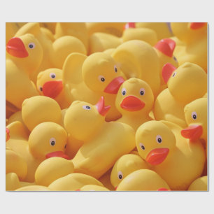 Papier Cadeau Canards en caoutchouc