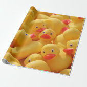 Papier Cadeau Canards en caoutchouc (Déroulé)