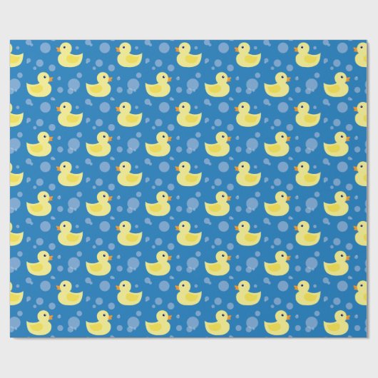 Papier Cadeau Canards en caoutchouc (Plat)