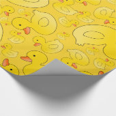 Papier Cadeau Canards en caoutchouc jaune mignons (Coin)