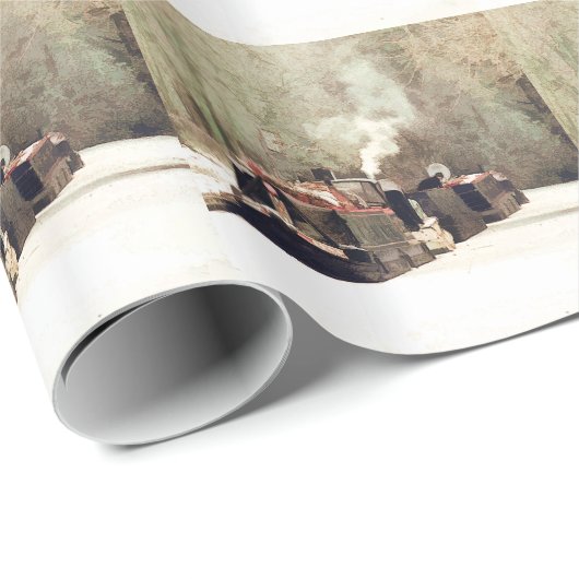 PAPIER CADEAU CANAUX (Coin rond)