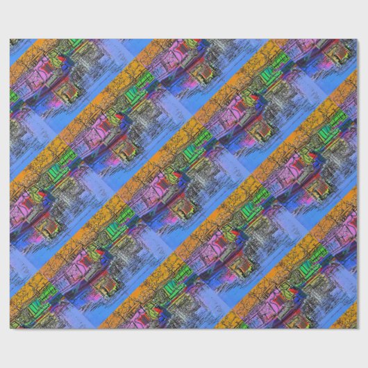 PAPIER CADEAU CANAUX (Plat)