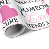 Papier Cadeau Cancer du sein (Coin rond)