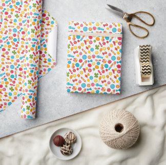 Papier Cadeau Candies Assorties Motifs sans joint
