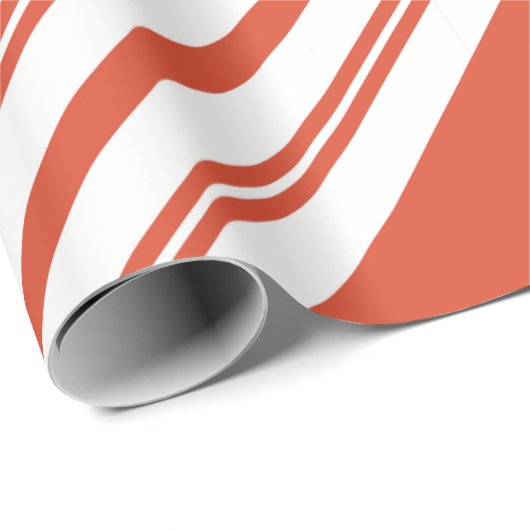 Papier Cadeau Candy Cane Chorus-Stripe-Diagonal (Coin rond)